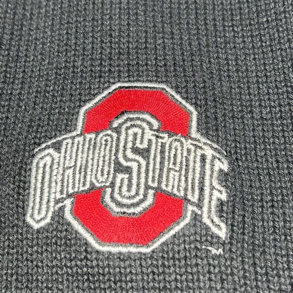 Vantage 90s Knit Sweater Adult XL Black Spell Out Ohio State University MADE USA - Picture 4 of 9